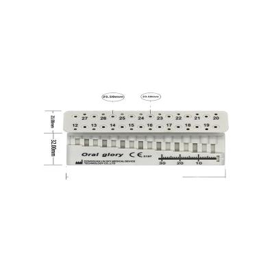 China Dental Autoclavable Stand Ruler Dentist Instrument Ruler Products Equipment Mini Measuring Block zu verkaufen