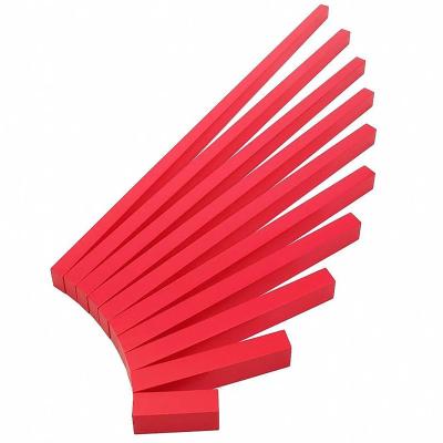 China Beech Wood New Montessori Popular StarLink Educational Interesting Sensory Materials For Kids Red Long Rods Montessori Toys for sale