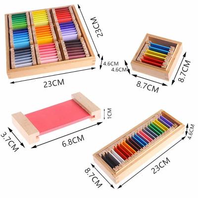 China High Quality Teaching Toys Beech Wood Montessori Sensory Toys Set Color Tablets Montessori Wooden Toys for sale