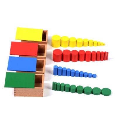 China StarLink Montessori Beech Wood Sensory Kids Toys Knobless Cylinders Montessori Educational Toys For Children for sale