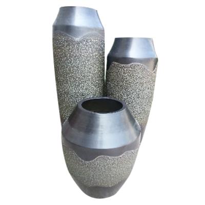 China Ceramic Flower Vase Fired 1300 Degree Black Luster Vietnman Vase For Home Decoration for sale