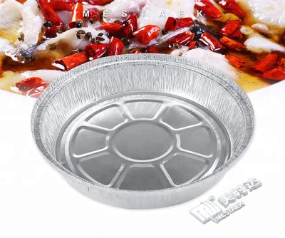 China Food wrap 9 inch round disposable aluminum foil pie pans for pizza baking pan for sale