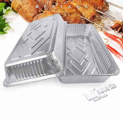 China Takeout Food Packing Aluminum Foil 9600ml Full Size Kitchenware Deep Pan Food Tray for sale