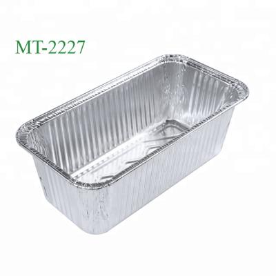 China 2lb disposable. Disposable Aluminum Foil Bread Cake Bread Pan Aluminum Foil Baking Roast Pan for sale