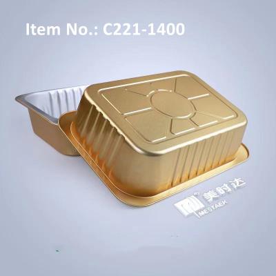 China 100% Recyclable Custom Aluminum Foil Container Packing For Food Aluminum Foil Pan Factory for sale