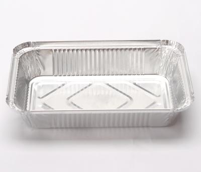 China Food Packaging and Preservation Tin Aluminum Foil Disposable Food Container with Clear Dome Lid for sale