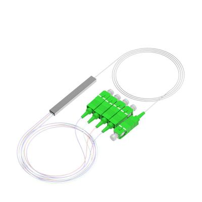 China FTTH FTTB FTTX Network 1*4 PLC Splitter With SC/APC Connector Manufacture Fiber Optic PLC Splitter 1x8 1x4 1x64 Fiber Optic Splitter for sale