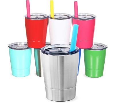 China 2020 new double wall stainless steel milk cup 12oz kids tumbler cups with slide lid Insulated wine cup for sale