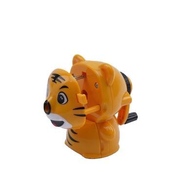 China Tiger Shaped Plastic Novelty Kids Colorful Plastic Pencil Sharpener YF9131 for sale