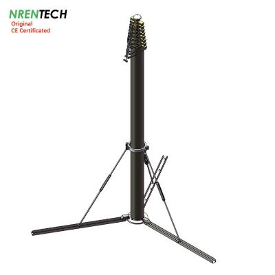 China 20m lockable pneumatic telescopic mast 30kg payloads-3.7m closed height-for antenna for sale