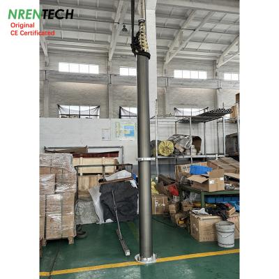 China 20m lockable pneumatic telescopic mast 30kg payloads-3.7m closed height-for antenna for sale