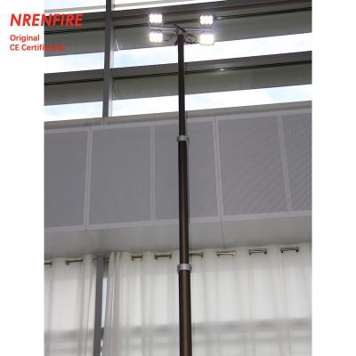 China 4.6m pneumatic telescopic mast light tower-inside wires-4x60W LED-remote control-for mobile light tower or solar tower à venda