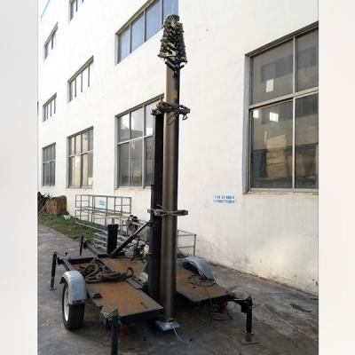 China Mastro telescópico neumático de 21 m cerrable de 10 kg cargas útiles NR-3600-21000-10L antena mástil telescópico de aluminio mástil telescópico en venta