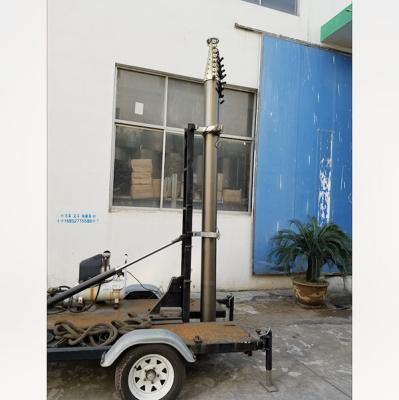 China 20 m verriegelbare Pneumatische Teleskopmaste 15 kg Nutzlasten- NR-3500-20000-15L Antenne Teleskopmaste Aluminium Teleskopmaste zu verkaufen