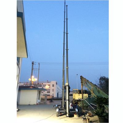 China Mast telescópico neumático de bloqueo de 10 m 70 kg cargas útiles-mast de telecomunicaciones móviles-torre de telescopios-mast de radiotelescopio-mast de antenas en venta