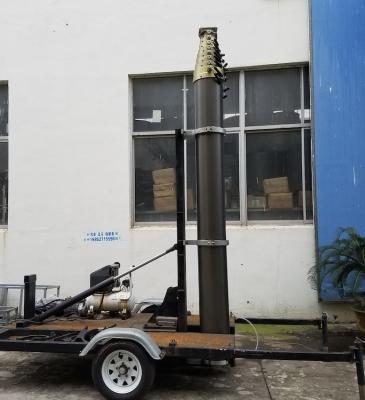 China 20m Lockable Pneumatic Telescopic Mast 100kg payloads- NR-3600-20000-100L cell tower mast-pneumatic mast-nrentech mast for sale