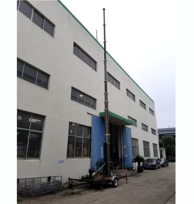 China 25m lockable pneumatic telescopic mast 150kg payloads NR3900-25000-150L for mobile telecom antenna broadcasting for sale