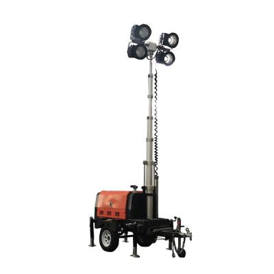 China Generator-Mobile-Lichtmast LED beweglicher heller Turm-Perkins Maschine-Stamford Alterantor-7KVA-Diesel zu verkaufen