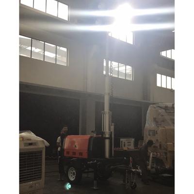 China Generator-Mobile-Lichtmast LED beweglicher heller Turm-Perkins Maschine-Stamford Alterantor-7KVA-Diesel zu verkaufen