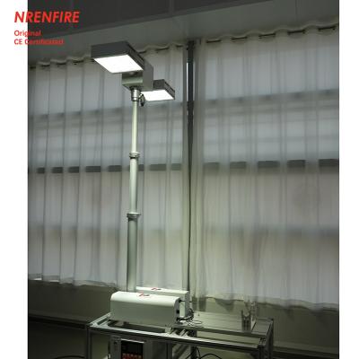 China 1.8m pneumatic telescopic mast light tower for fire vehicle emergency lighting , pan tilt light tower, pneumatic mast lighting tower NR-R1800-240 zu verkaufen