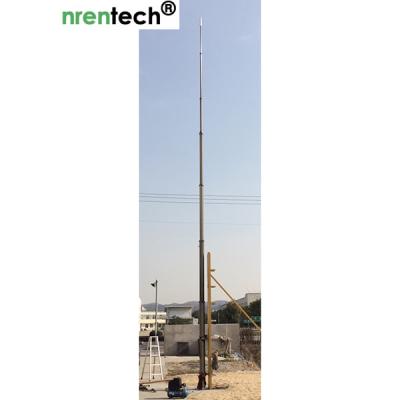 China 15m non-lockable pneumatic telescopic mast-30kg payloads-NR-2750-15000-30 for sale