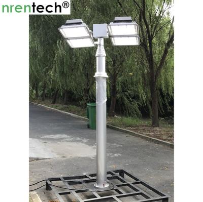 China 12m brachte pneumatischer Schiebemast-Beleuchtungsturm 6x120W LED für Feuerangebot-Beleuchtungsturm an zu verkaufen