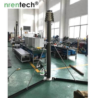 China 10 m Pneumatischer Teleskopmast 50 kg Nutzlasten-Aluminium-Teleskopmast, verriegelnder Pneumatischer Mast zu verkaufen