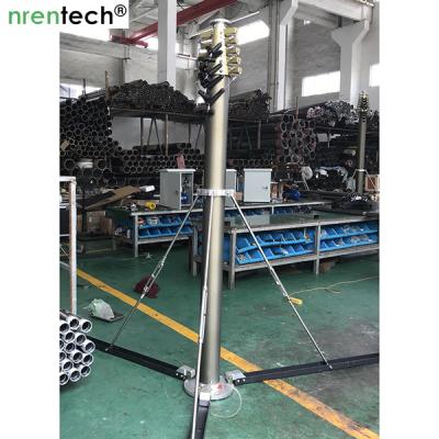 Chine Mast télescopique pneumatique verrouillable de 9 m, charge utile de 70 kg NR-2200-9000-70L à vendre