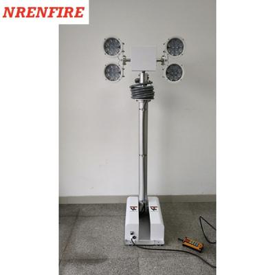 China 2.8m vehicle roof mount mast tower light night scan light tower site scan light tower foldable mast light tower for sale