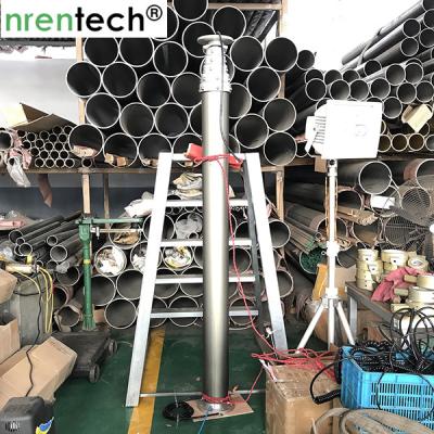 China 9m pneumatic telescopic mast for mobile CCTV vehicle telescoping mast antenna mast telecommunication tower mast for sale