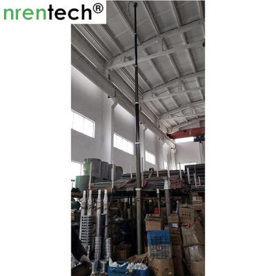 China 9m pneumatischer Schiebemast NR-2200-9000-50D innerer Drähte zu verkaufen