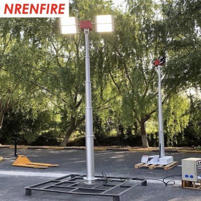 China Löschfahrzeug brachte 6m pneumatische Schiebemast 4x180W LED Lichter an zu verkaufen