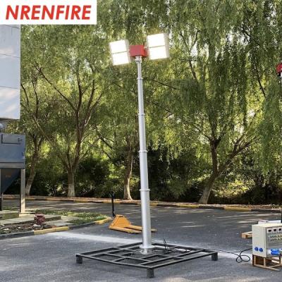 China La vertical blanda del fuego montó luces LED telescópicas neumáticas del palo 4x180W de los 6m en venta