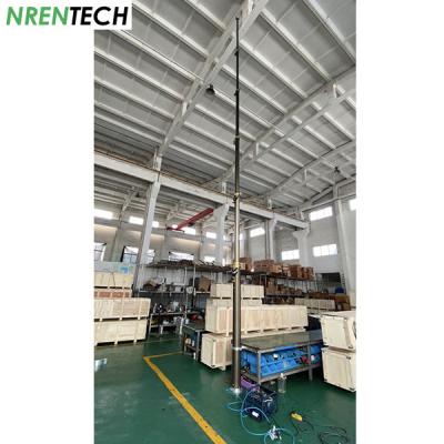 Chine Mast de télescope en aluminium de 12 m, charge utile de 30 kg, hauteur fermée de 2,55 m pour le levage pneumatique par antenne à vendre