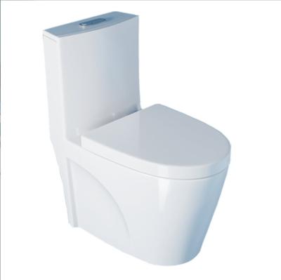 China Hotel Bathroom Factory Price Modern Luxury Square WC Strap And Ceramic P-trap Bathroom Flush Wash Down WC Toilet Set On Sale for sale