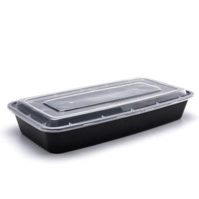 China Large Microwavable Disposable Plastic Take Away Food Container Wholesale Grilled Fish Boxes Lunch Box One Time Use for sale