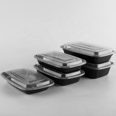 China 600ml Microwavable pp take away food box wholesale plastic disposable bowl with lid for hot food packaging for sale