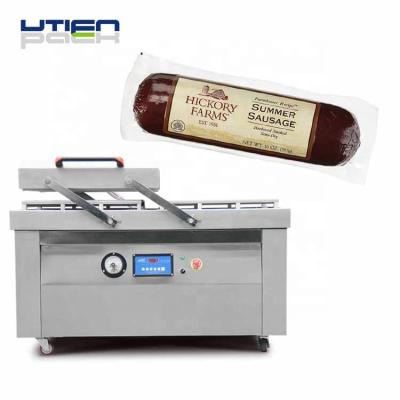 China Food Double Chamber Vacuum Packing Food , Ham Vacuum Bag Sealer Packing Machine for sale