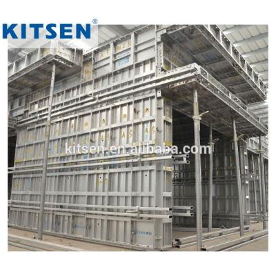 China concrete pouring for wall precast concrete wall panels formwork for house building for sale