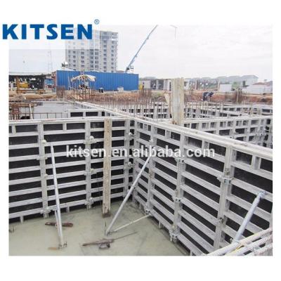 China Wall And Column Project Wall Aluminum Plywood Formwork Concrete Pouring Concrete Shuttering System for sale