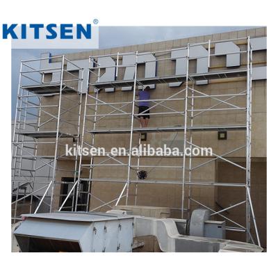 China interior & outdoor construction maintenance and decoration aluminum scaffolding tower etc. DIY with the hatch platform for sale