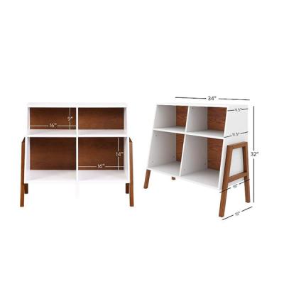 China Convertible Modern Minimalist Custom Easy To Assemble Wooden Display Storage Shelf for sale