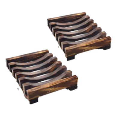 China Modern Wholesale Custom Kitchen Square Wooden Soap Dish for sale