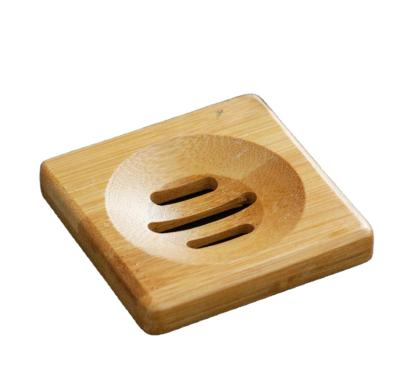 China Factory Modern Custom Square Round Bathroom Eco-friendly Handmade Natural Wood Soap Dish for sale