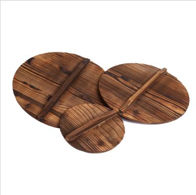 China Kitchen Cookware Manufacturer's Round Antique High Quality Wooden Pot Cover for sale