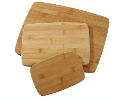 China Hotel Home Restaurant Kitchen Wholesale Bamboo Chopping Cutting Board (3-Piece Set) for sale