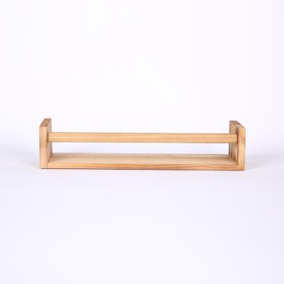 China Factory direct wholesale decorative rack simple wall minimalist wood storage shelf for sale