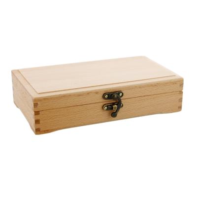 China Stationery Handmade Custom Tools Multifunctional Natural Wooden Storage Box for sale