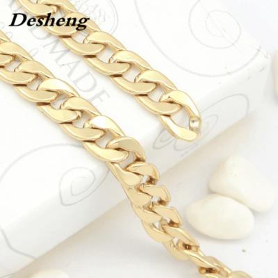 China Chain For Handbags / Purse New Arrival High Grade Flat Chain Bag / Purse Ties Metal Purse Chain for sale