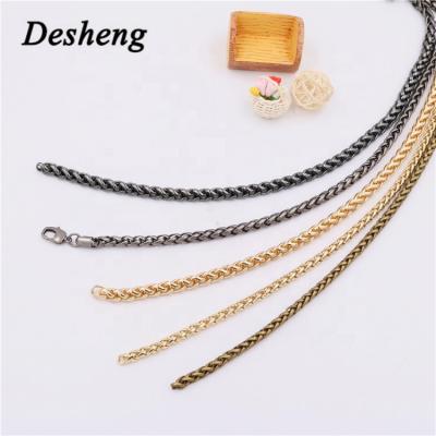 China For Bags Wholesale Metal Bag Accessories Handle Replacement Shoulder Bag Chain Solid Brass Material Strap for sale